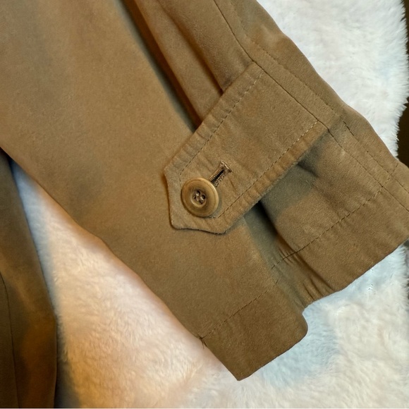 London Fog Suede Hooded Parka Zip Up Jacket Size Large - Picture 10 of 16